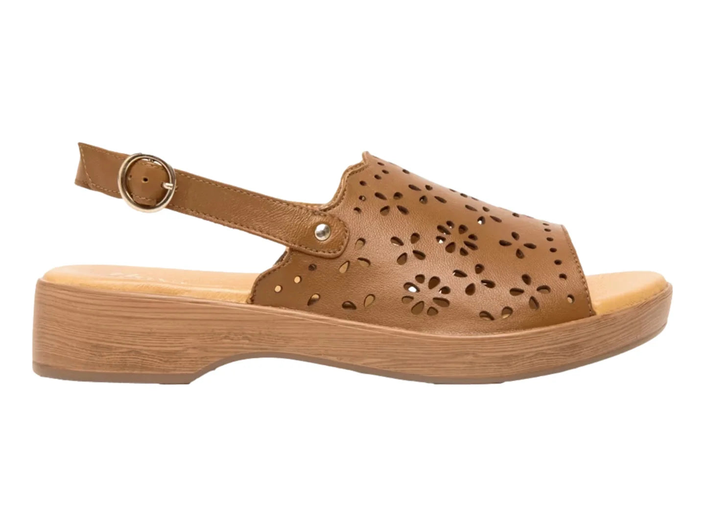 Sandalias Flexi de Plataforma Color Tan para Mujer