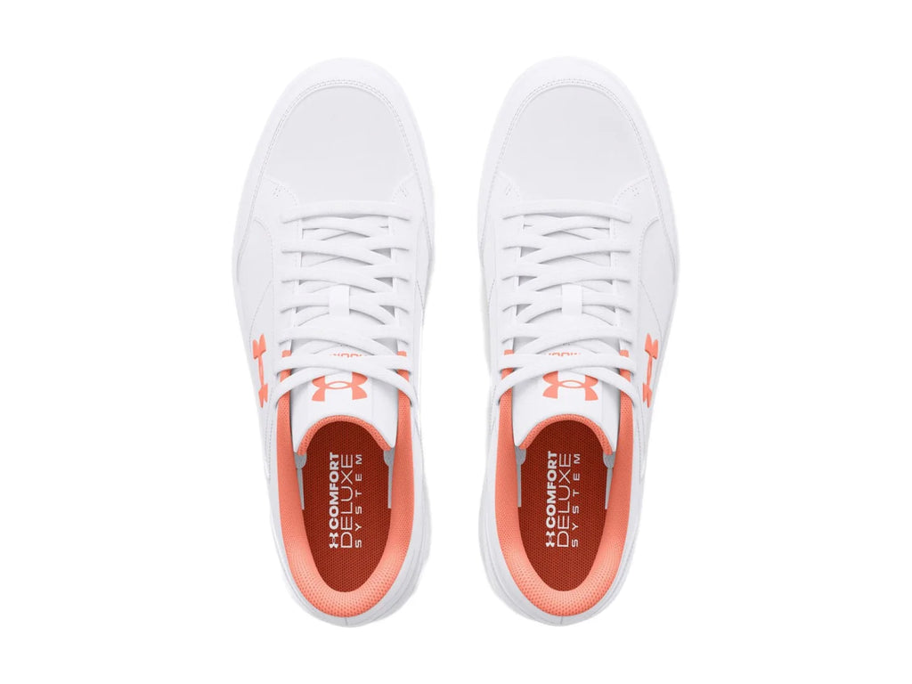 Tenis Under Armour Official Blanco y Rosa para Mujer