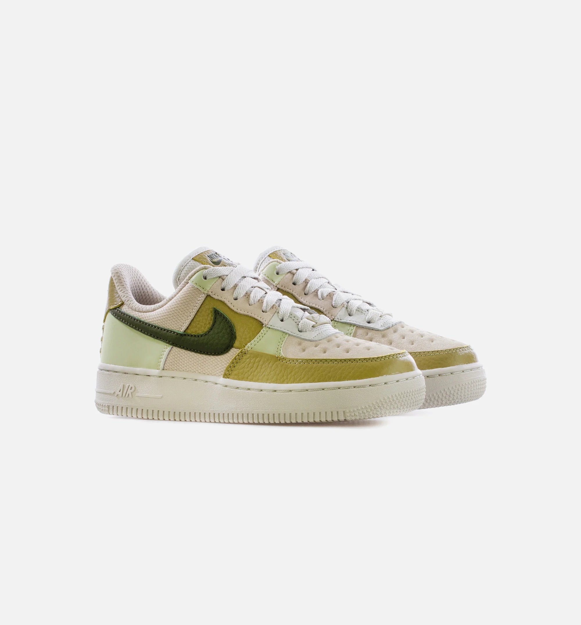 Air Force 1 Low Rough Green Womens Lifestyle Shoe Light Bone Rough Green Olive Aura