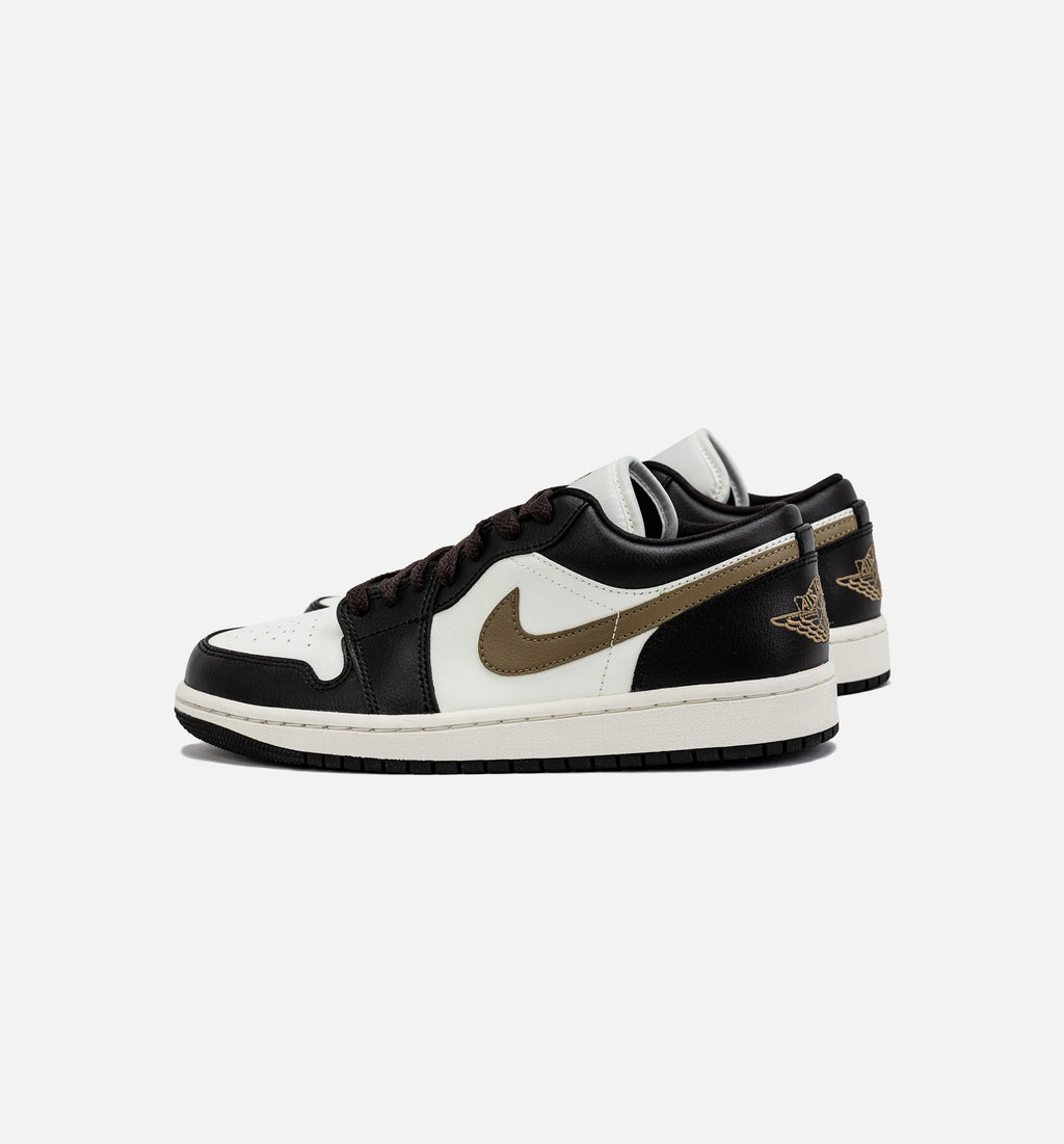 Air Jordan 1 Retro Low Shadow Brown Womens Lifestyle Shoe Black Brown