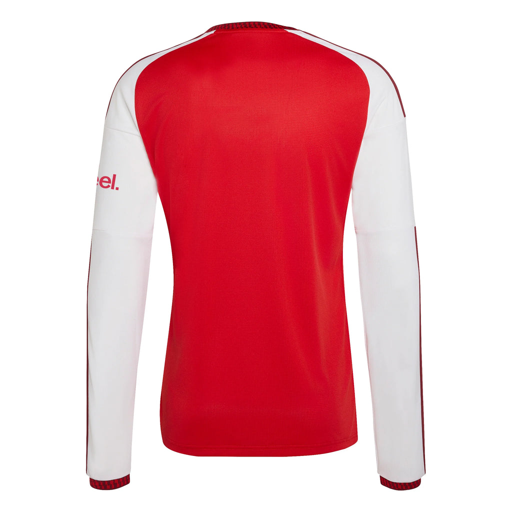 adidas Arsenal FC Home Long Sleeve Mens Soccer Jersey 26 27 Red White