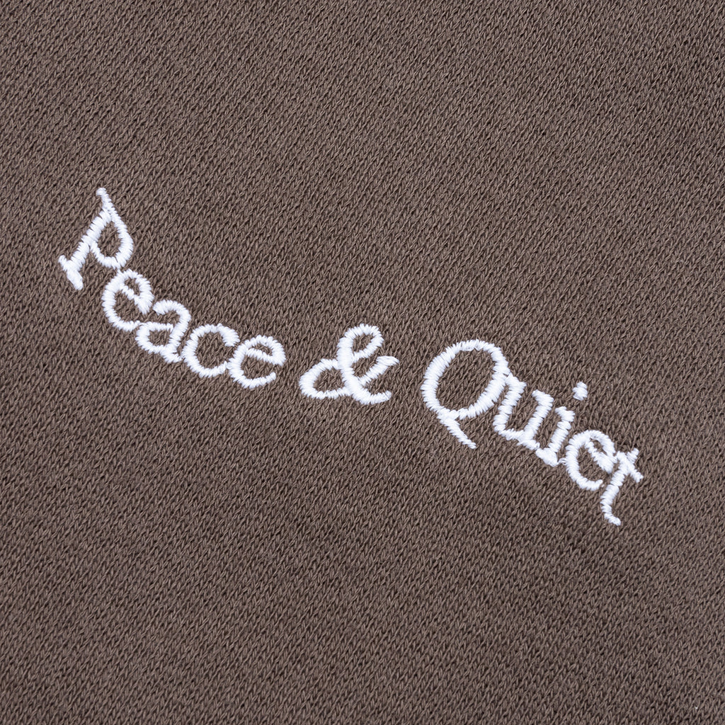 Wordmark Reverse Stitched Sweatpants Brown