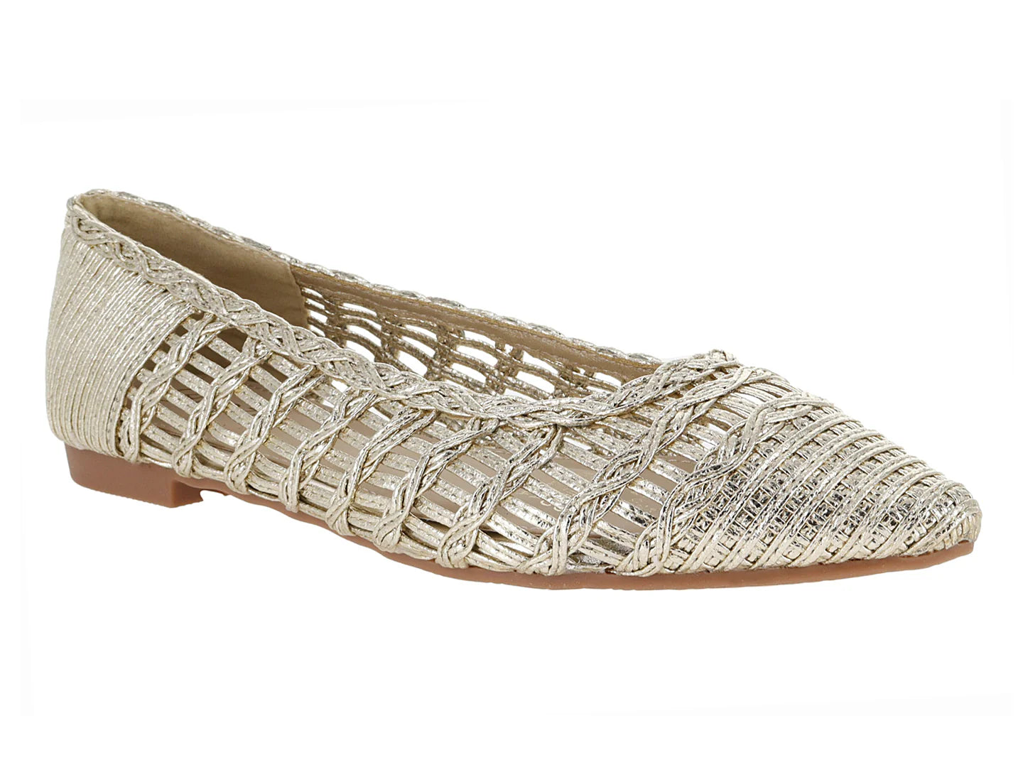 Zapatos Planos Roze Dorado para Mujer