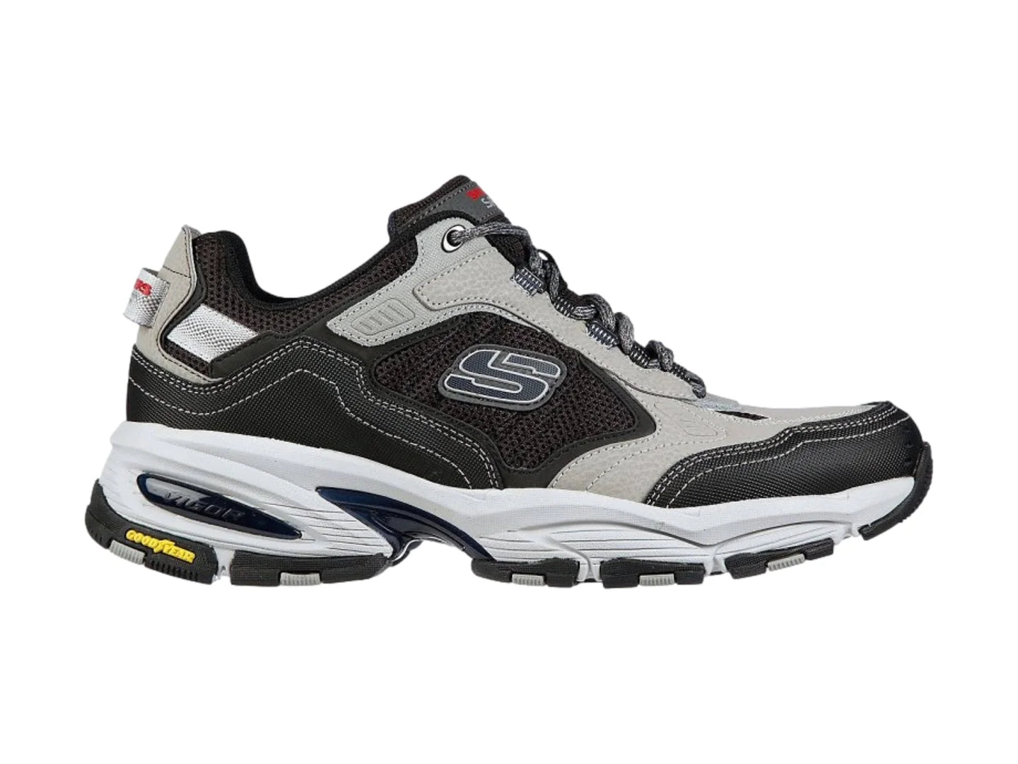 Tenis Skechers Vigor 30 Gris y Negro para Hombre