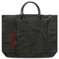 U Broke Me Waxed Canvas Tote Bag Green