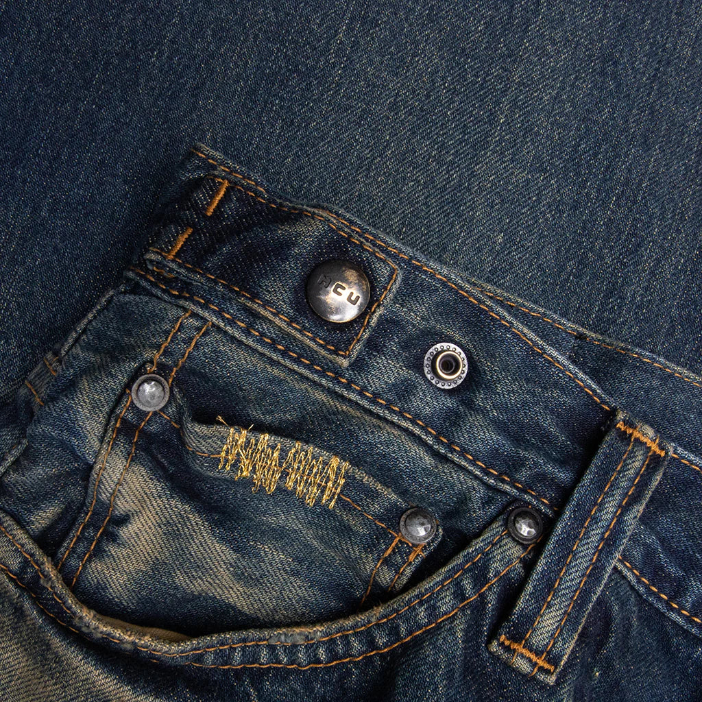 Showa Relaxed Jean Dirty Gold Repair