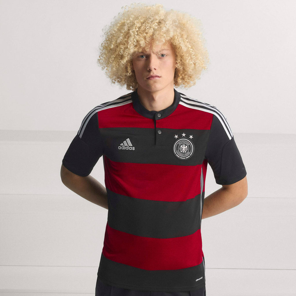 adidas Germany Away 2014 Mens Soccer Jersey Black Red White