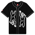 Betts S S Knit Button Up Black