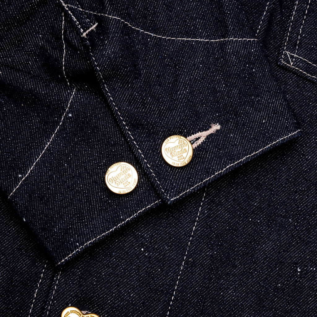 Denim Coverall Jacket Rigid Indigo