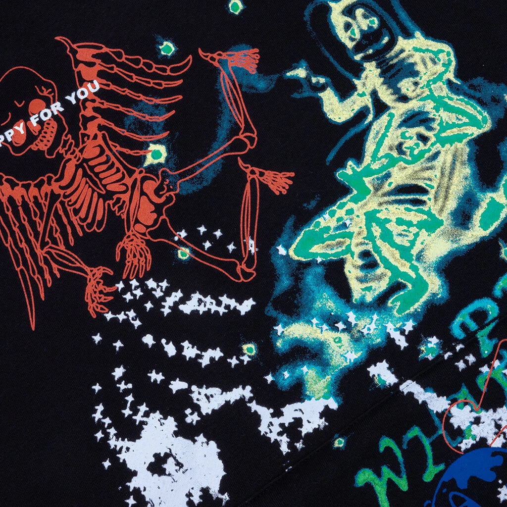 Winter 25 Test Print Hoodie Black