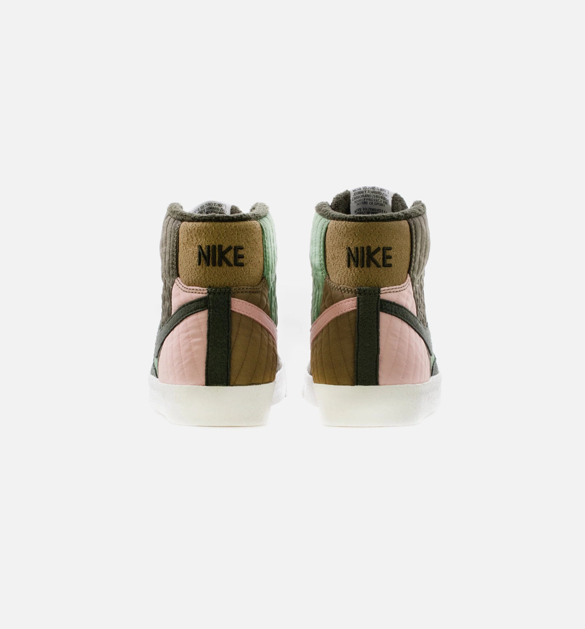 Blazer Mid 77 Sequoia Quilt Mens Lifestyle Shoe Olive Green Pink