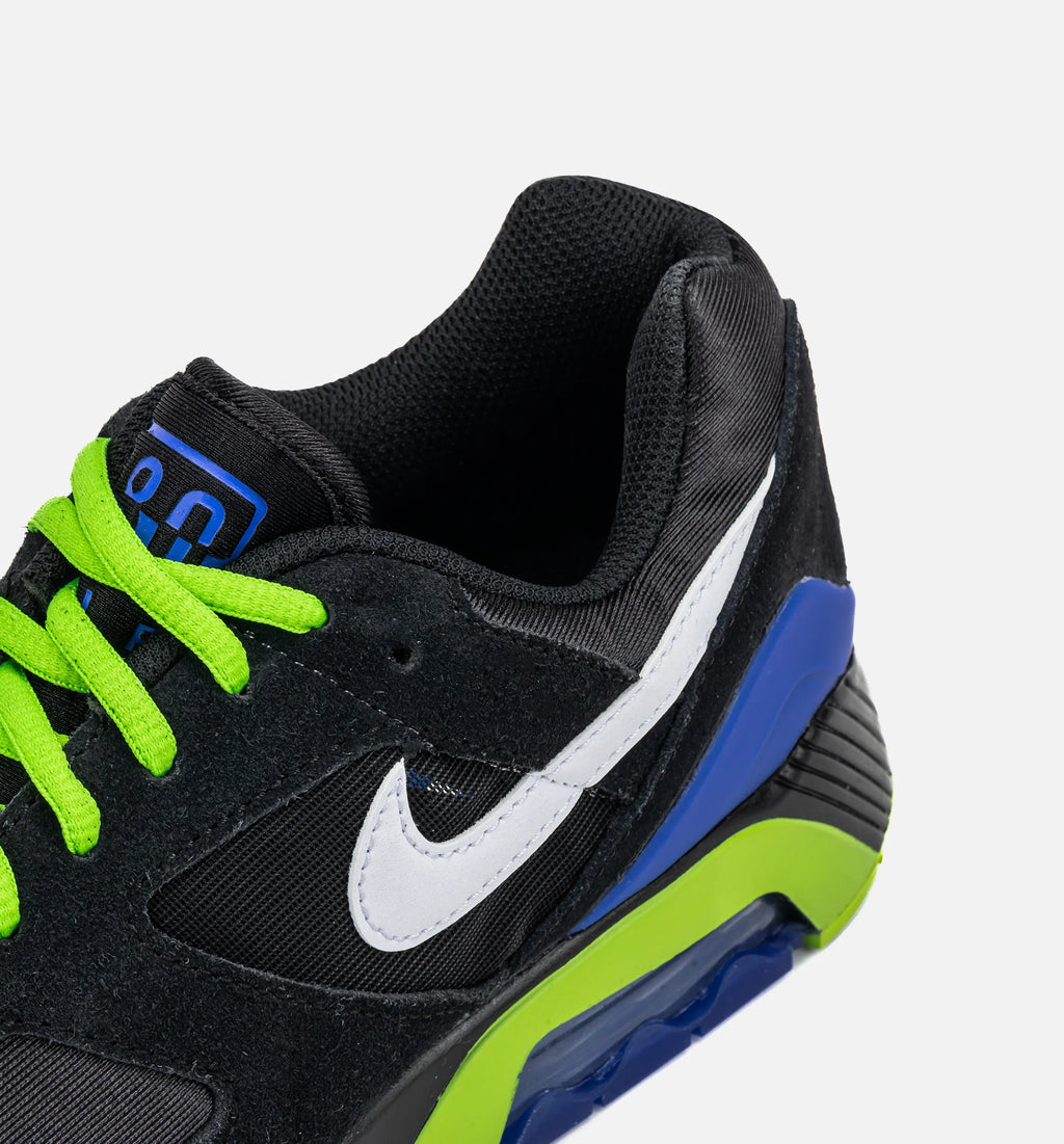Air Max 180 Joker Mens Lifestyle Shoe Black White Action Green