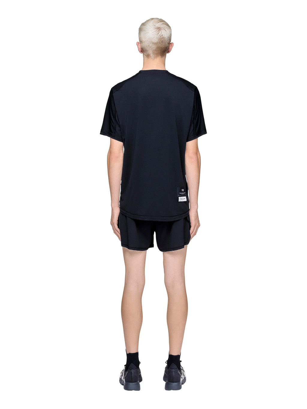 Adidas Mens Y 3 Running Short Sleeve T Shirt