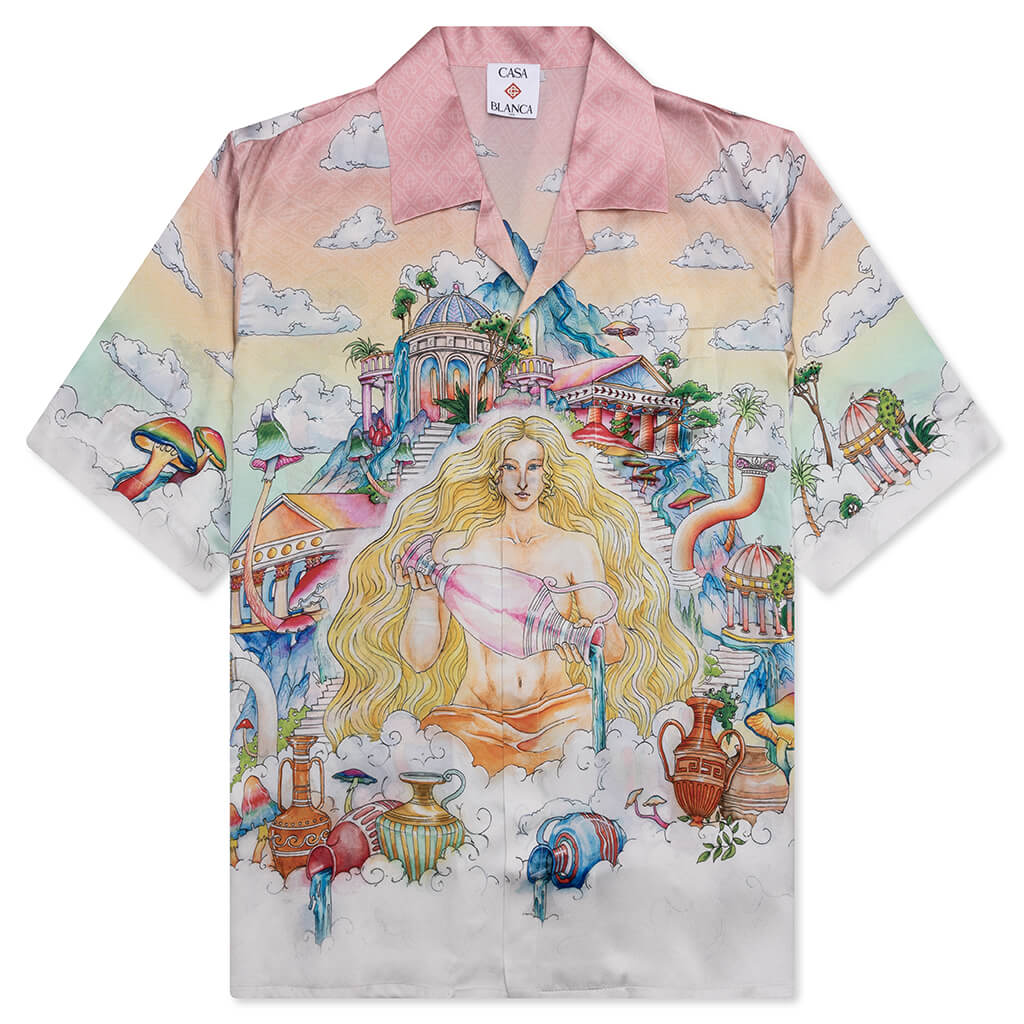 The Road To Knowledge S S Cuban Collar Shirt Multi