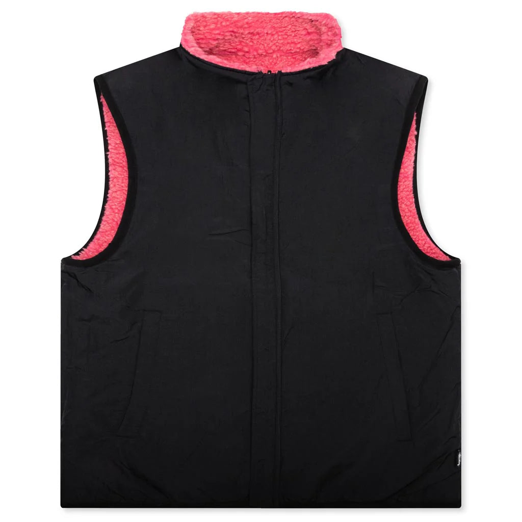 Sherpa Reversible Vest Pink