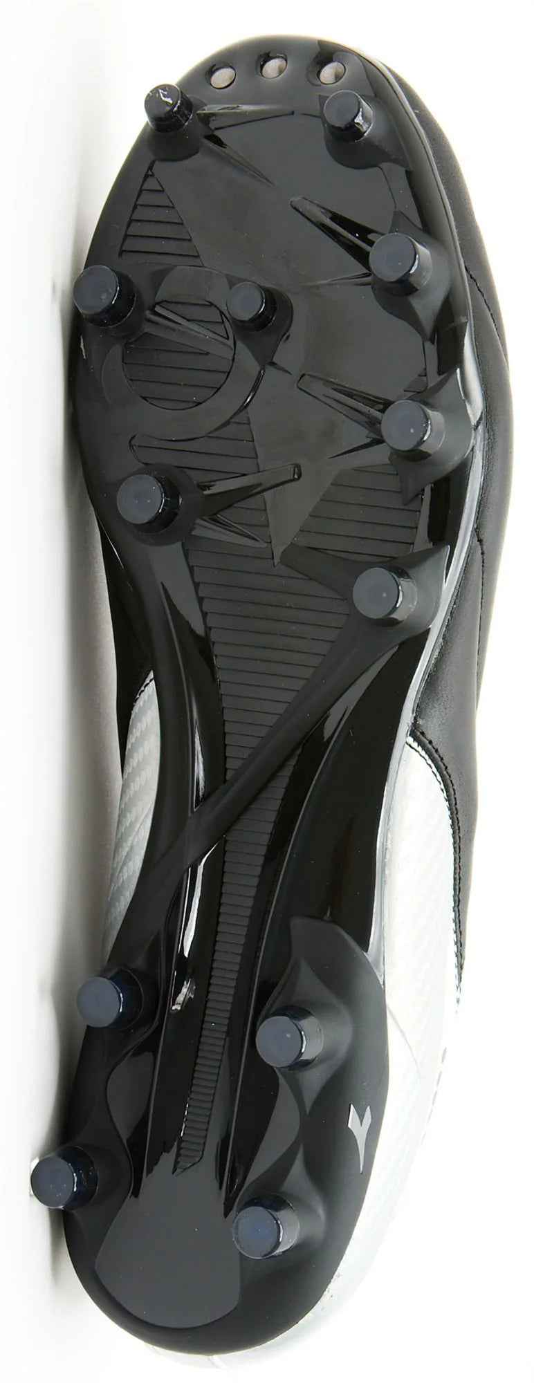 Diadora Maximus Elite LT SLP12 Firm Ground Soccer Cleats Black White Silver