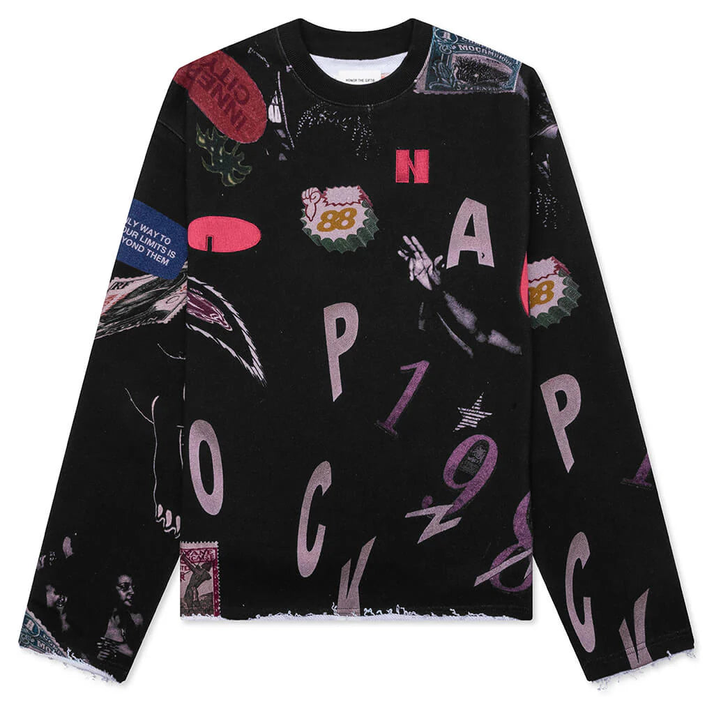 Collage Crewneck Black