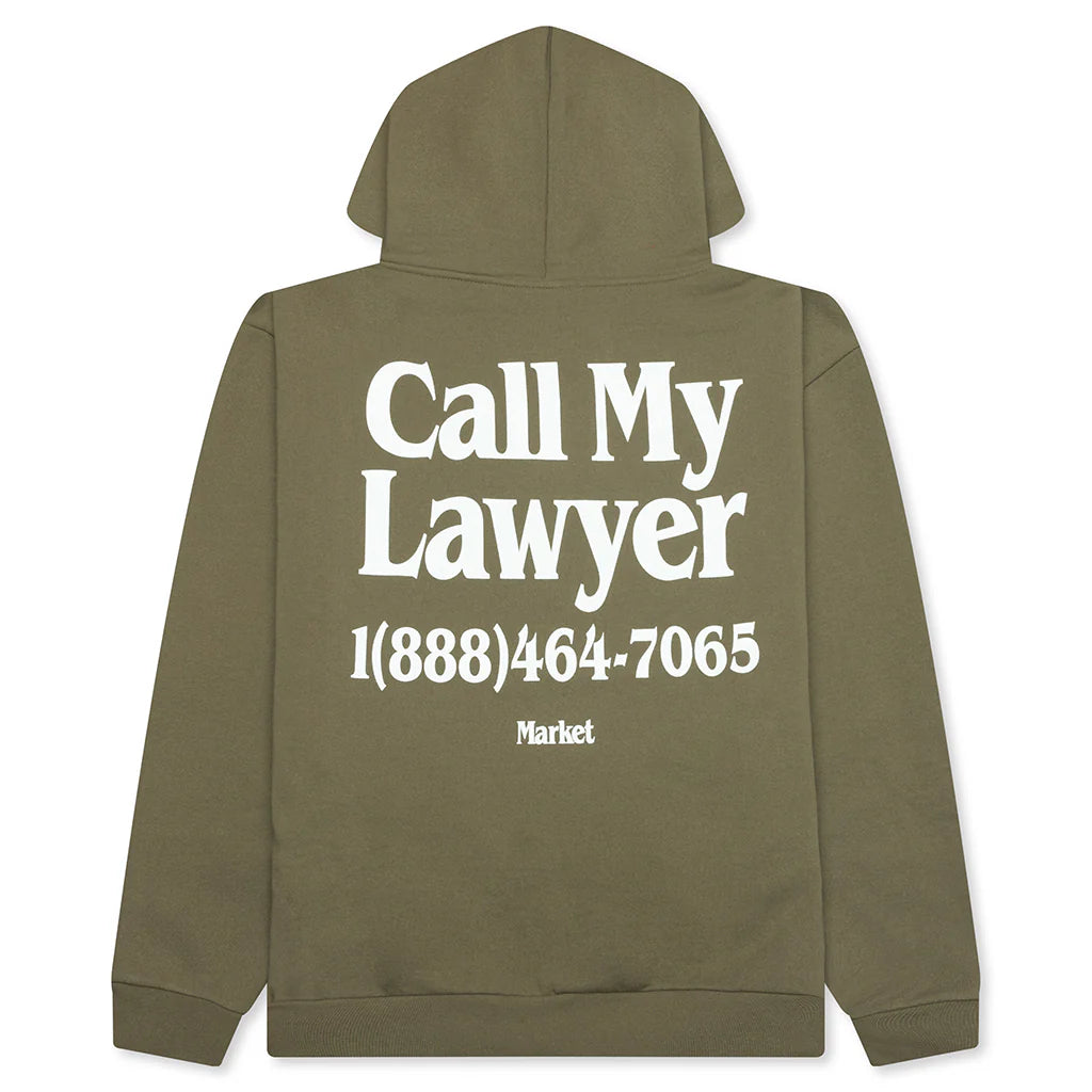 Call My Lawyer Hoodie Kelp