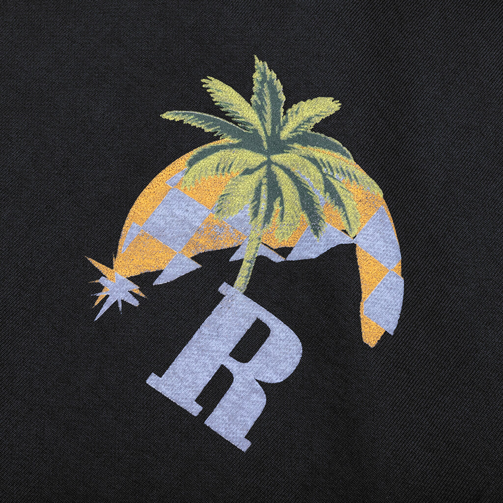 Moonlight Tropics Hoodie Vintage Black