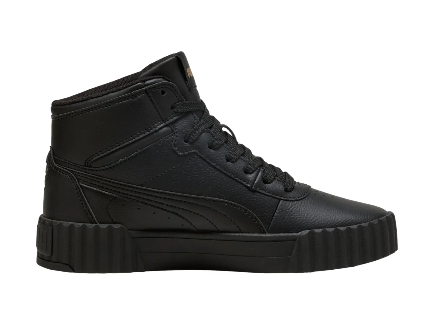 Tenis PUMA Carina 30 Mid Negro y Oro para Mujer