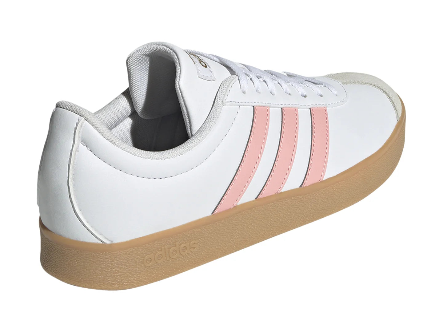 Tenis Adidas VL Court 20 Rosa y Blanco para Mujer
