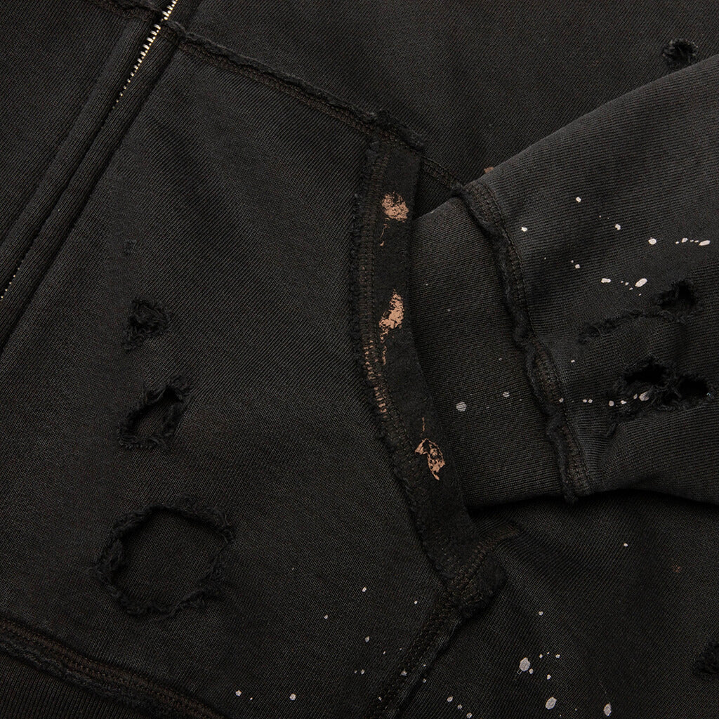 Luke Fleece Hoodie Black