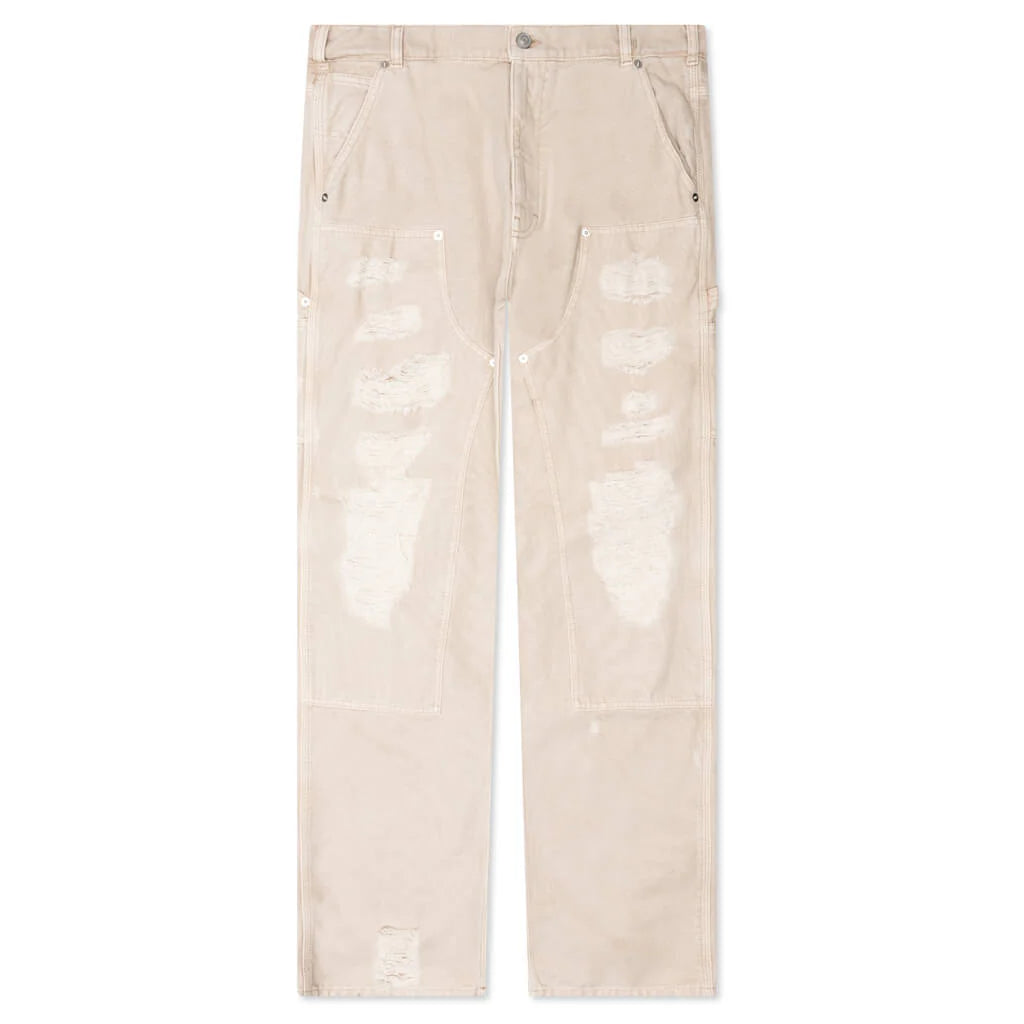 Destroyed Carpenter Pant Off White
