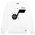 NBA Utah Jazz All of the Stars Crewneck Sweater White