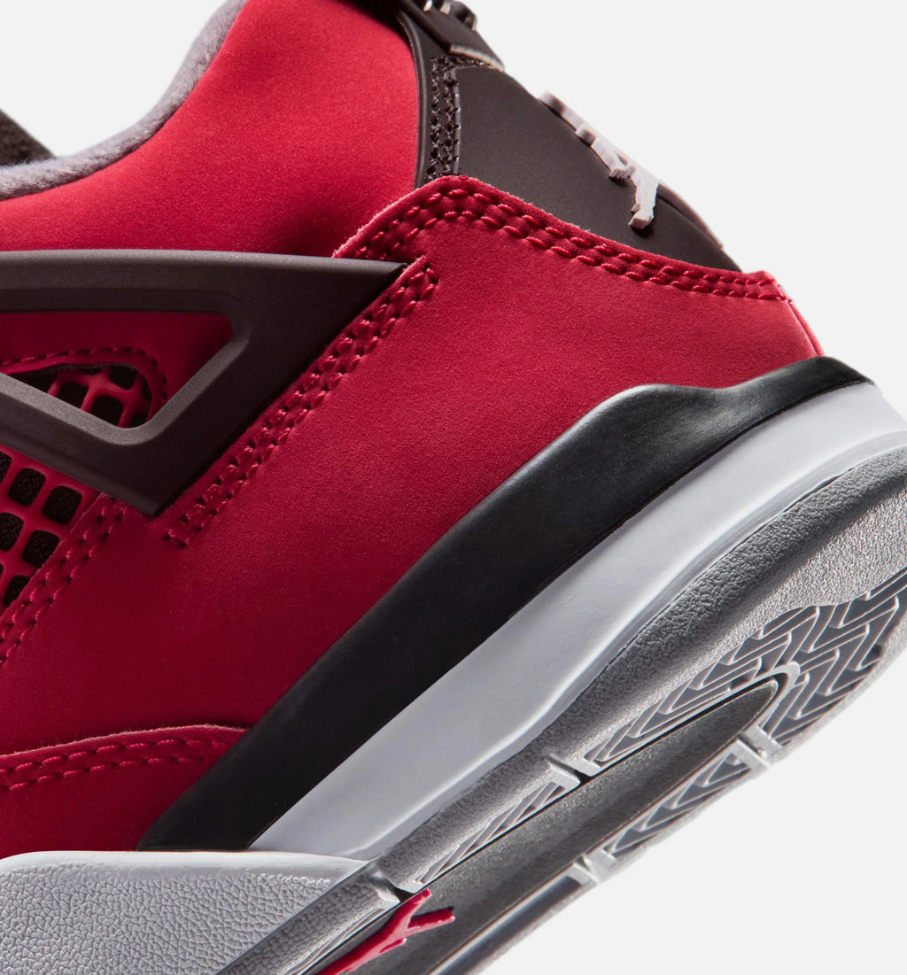 Air Jordan 4 Retro Toro Bravo Preschool Lifestyle Shoe Fire Red White Black Cement Grey Free Shipping