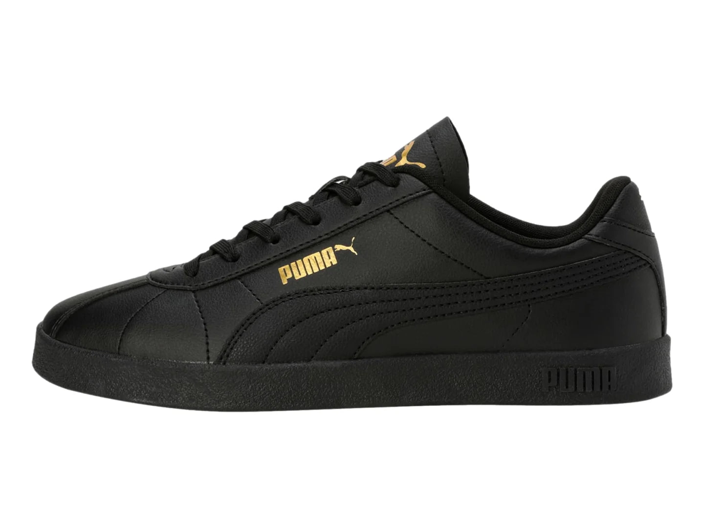 Tenis PUMA Club II SL Negro con Dorado para Hombre