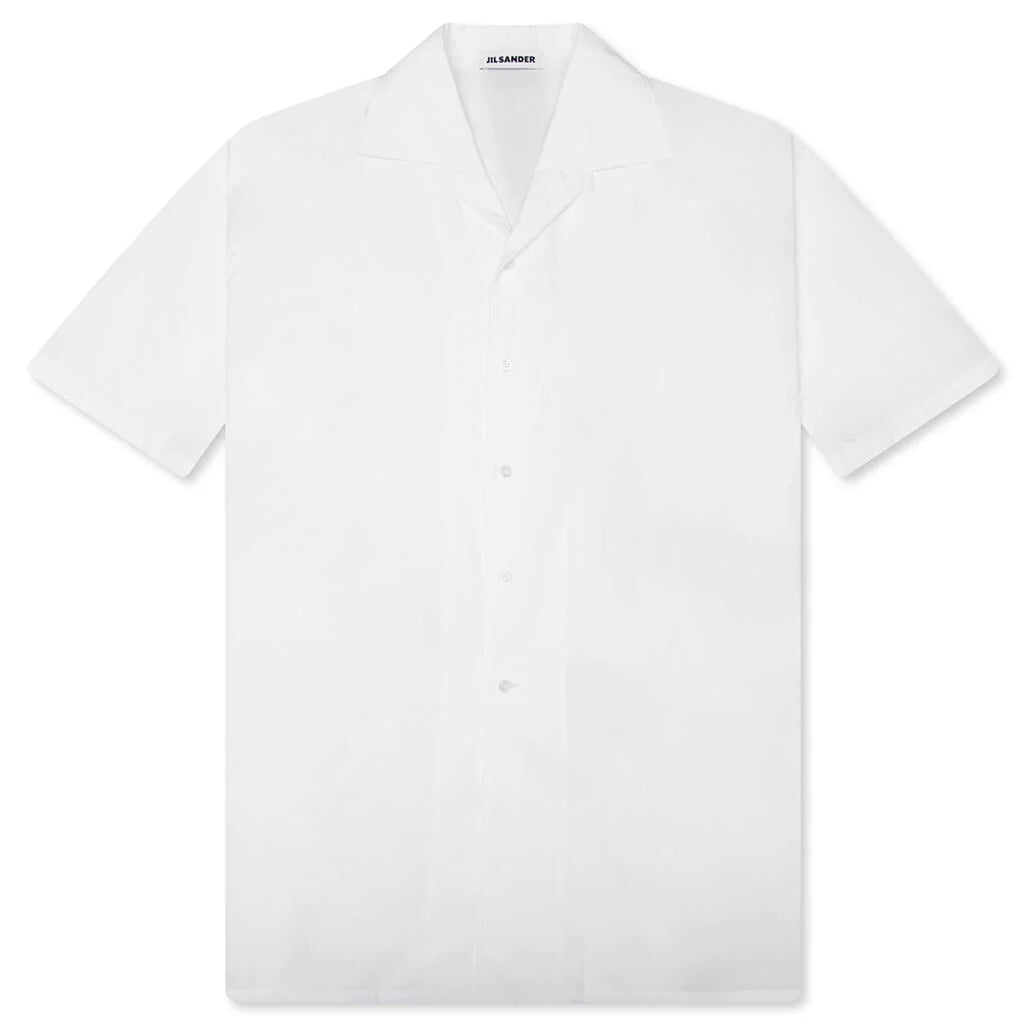 Lightweight Cotton Poplin Shirt Optic White