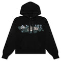 Floral Logo Hoodie Black