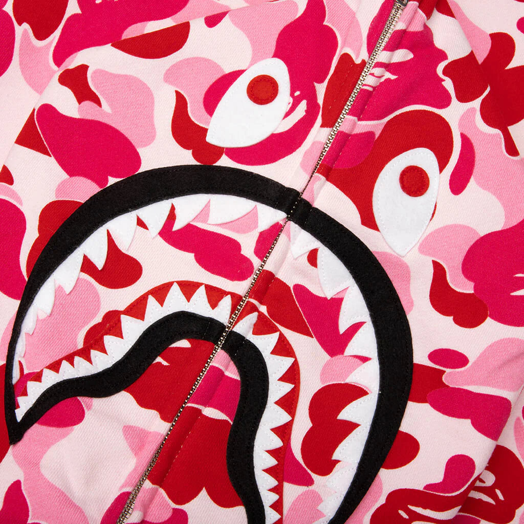 ABC Camo 2nd Shark Full Zip Hoodie Pink