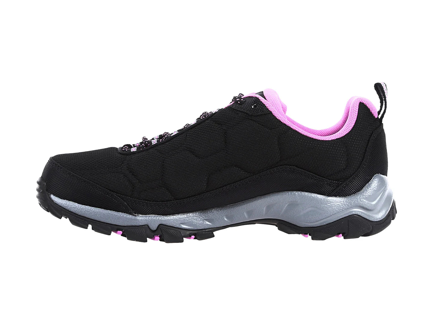 Tenis Columbia Firecamp III WP Negro y Rosa para Mujer