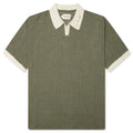 Pique Colorblock Polo Sage