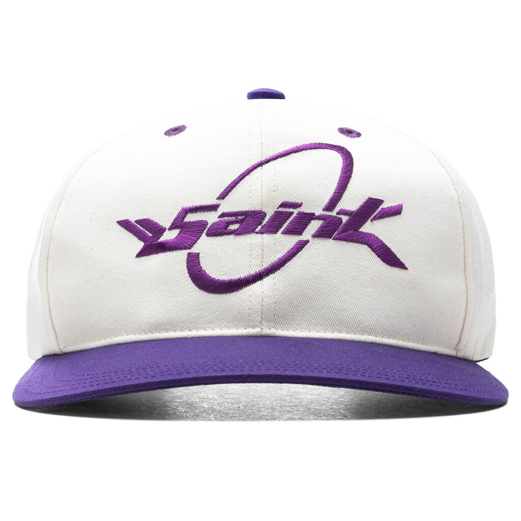 S Circle Cap White Purple