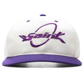 S Circle Cap White Purple
