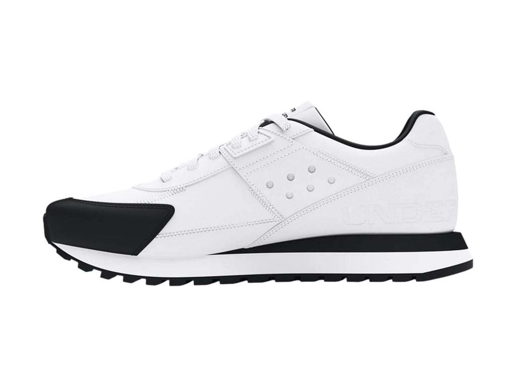 Tenis Under Armour Essential Runner Blanco y Negro para Hombre