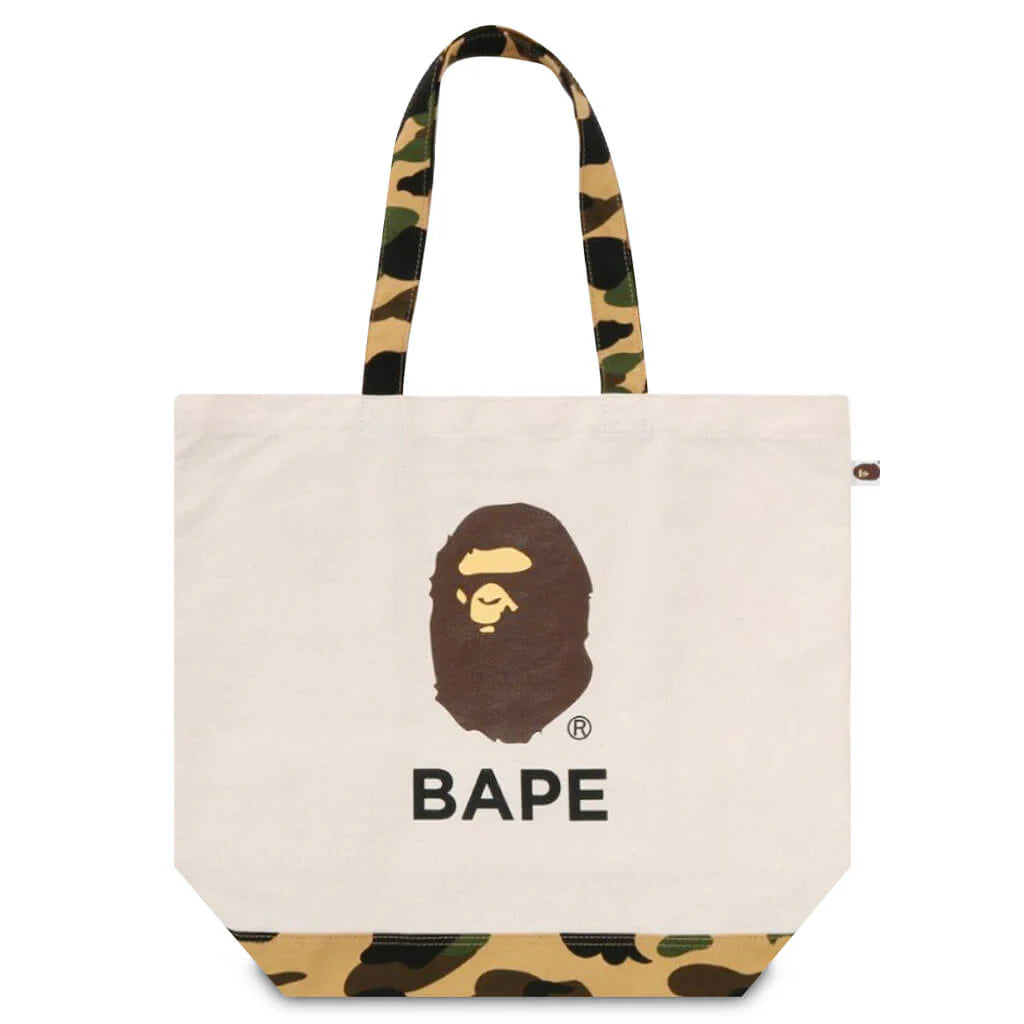 1st Camo Ape Head Tote Bag Ivory