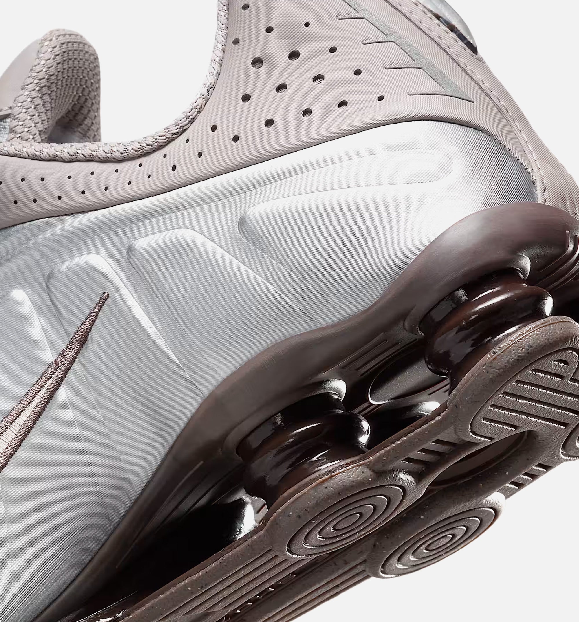 Shox R4 Mens Lifestyle Shoe Cave Stone College Grey Baroque Brown Cave Stone