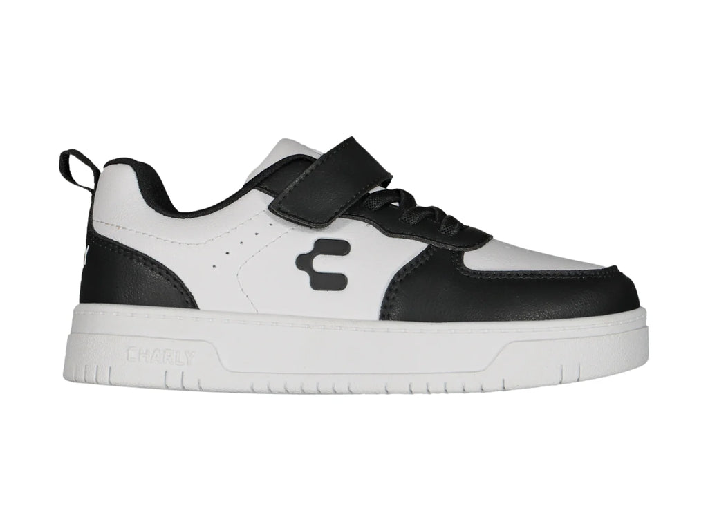 Tenis Charly Skurban Blanco y Negro para Niño
