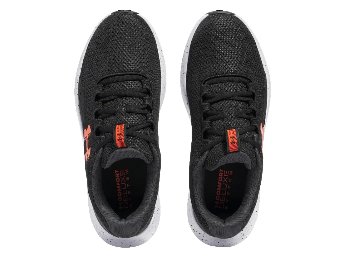 Tenis Under Armour Charged Surge 4 Negro y Naranja para Hombre