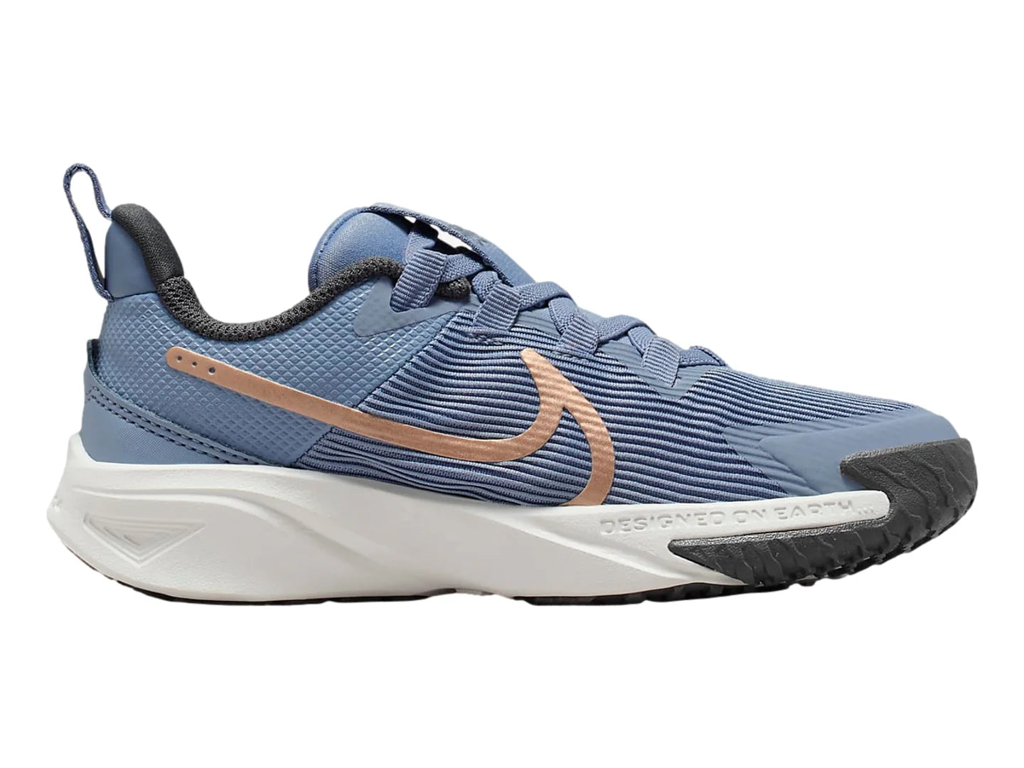 Tenis Nike Star Runner 4 Azul y Bronce para Niño