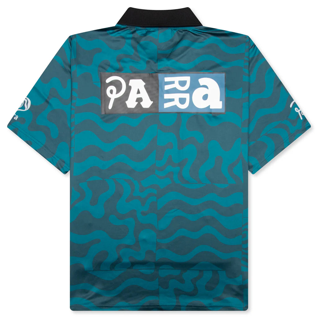 Sports Flage Polo Shirt Deep Sea Green