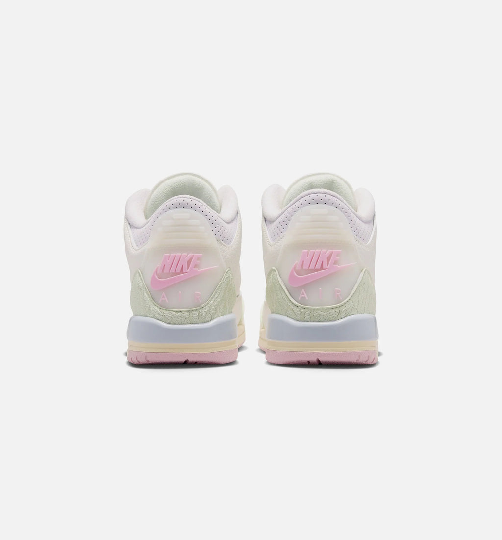 Air Jordan 3 Retro Sail and Jade Aura Grade School Lifestyle Shoe Sail Aura Jade Aura Iris Whisper