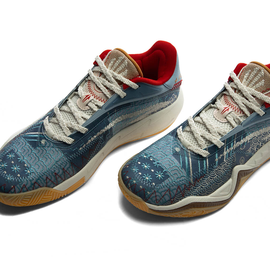 ANTA x Sneaker Politics KAI 3 Patchwork Sky Blue Off White Khaki