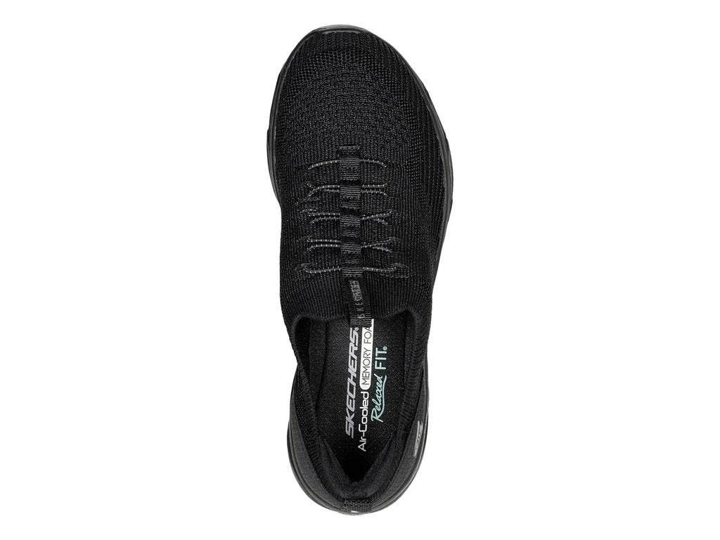 Tenis Skechers D Lux Comfort Negro para Mujer