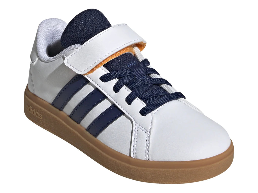 Tenis Adidas Grand Court 20 Blanco y Azul para Niño