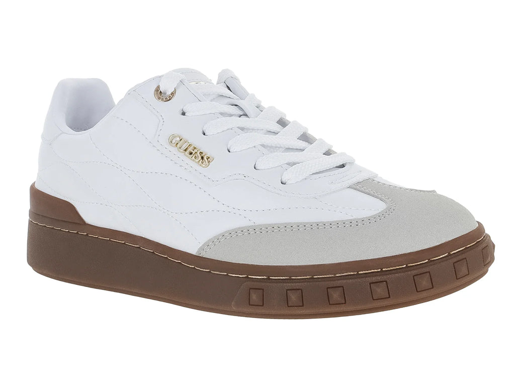 Tenis Guess Blanco y Gris para Mujer