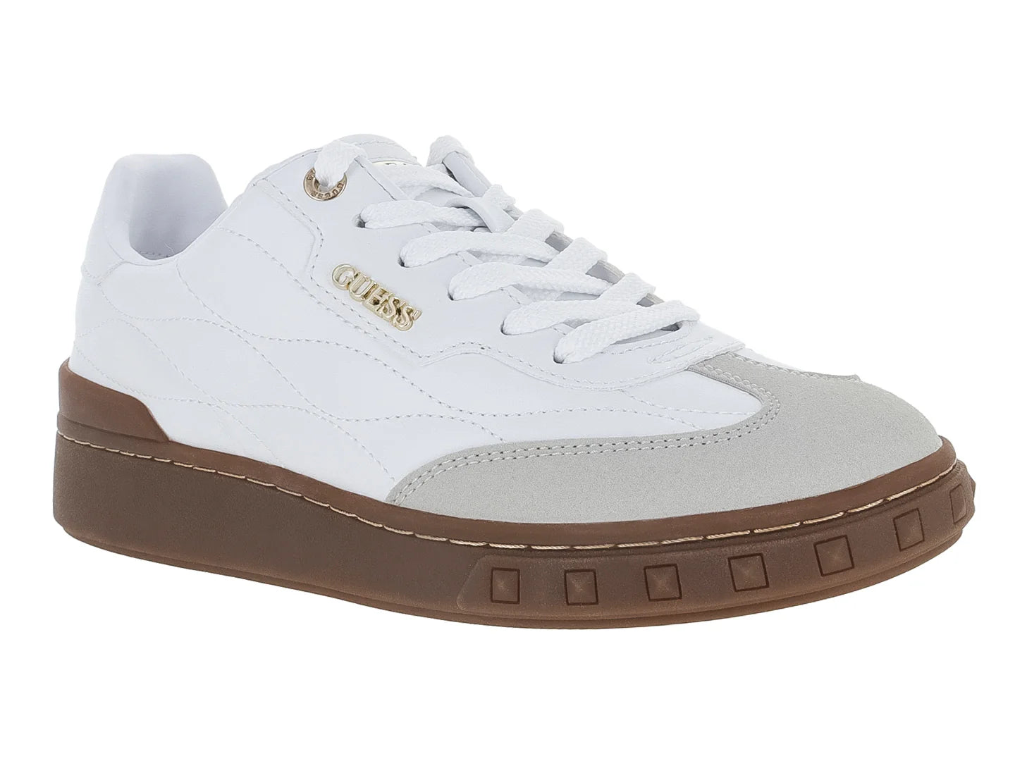 Tenis Guess Blanco y Gris para Mujer